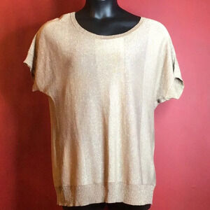 SAY WHAT? METALLIC TOP SIZE 3X